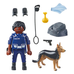 Playmobil Specials Ufficiale di Polizia con Cane Antisabotaggio - 71162