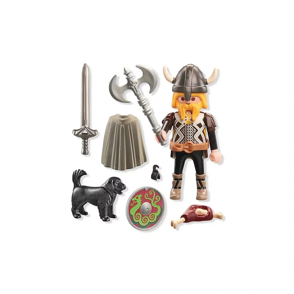 PLAYMOBIL - Vichingo con Cane da Guardia - Giocattoli e Set di Gioco