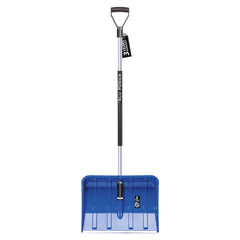 PROSPERPLAST Alpin 2 Alutube shovel features a blue plastic blade with "3" and "ALDO POWER" text, and a black metal handle.