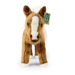 Rappa - Cavallo Morbido Marrone 23 cm - Animali di Peluche Eco-Friendly