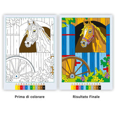 Ravensburger - CreArt - Libro da Colorare Creativo - Cavalli - Arti e Mestieri