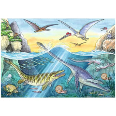 Ravensburger - Dinosauri - I loro habitat - 2x24 pezzi - Puzzle