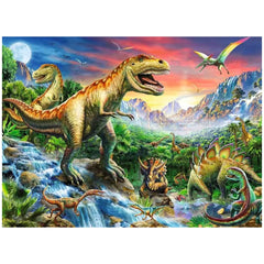 Ravensburger - Dinosauri - Con i Dinosauri - 100 Pezzi - Puzzle