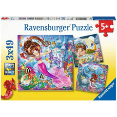 Ravensburger - Sirene Incantevoli - 3x49 Pezzi - Puzzle