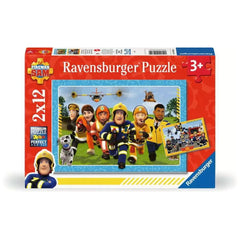 Ravensburger - Fireman Sam - Il soccorso è in arrivo - 2x12 pezzi - Puzzle