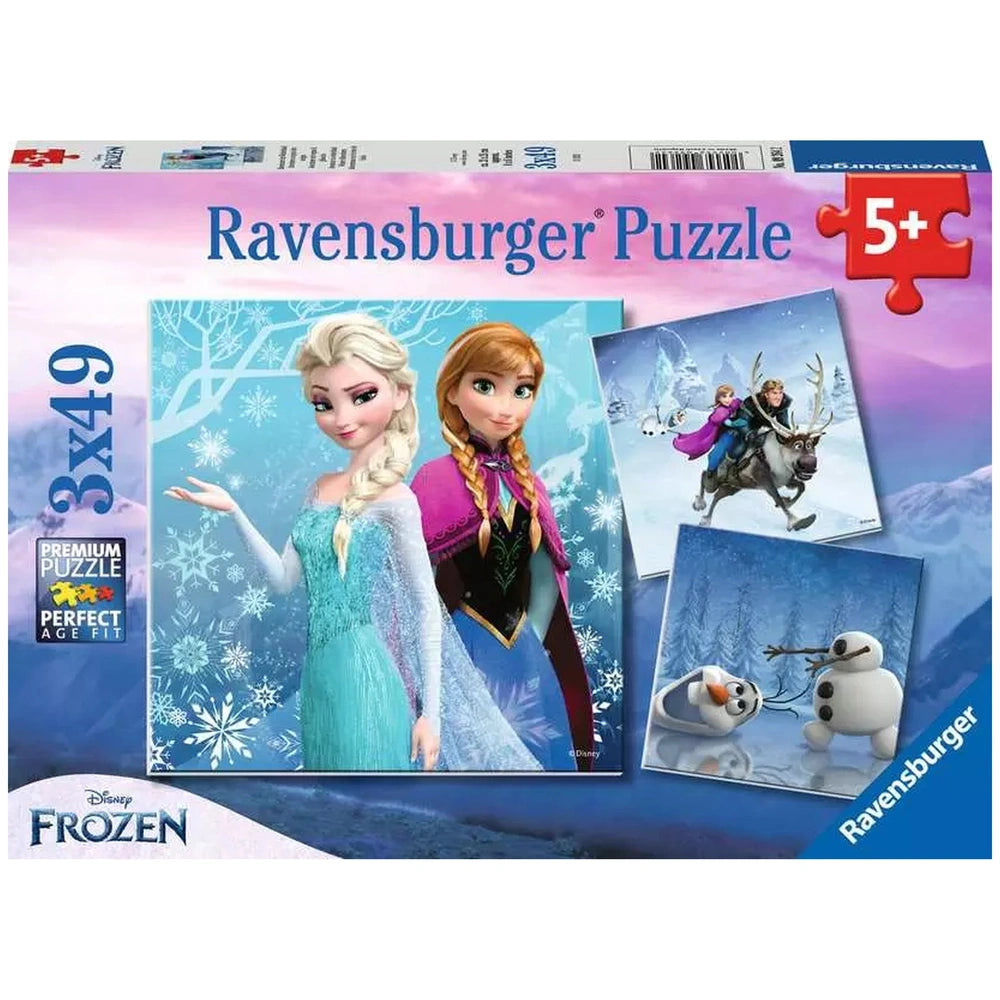 Ravensburger - Frozen - Avventura nella Terra Invernale - 3x49 Pezzi - Puzzle