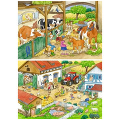 Ravensburger - Vita Felice in Campagna - 2x24 Pezzi - Puzzle