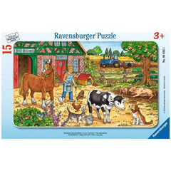 Ravensburger - Vita Felice in Fattoria - 15 Pezzi - Puzzle