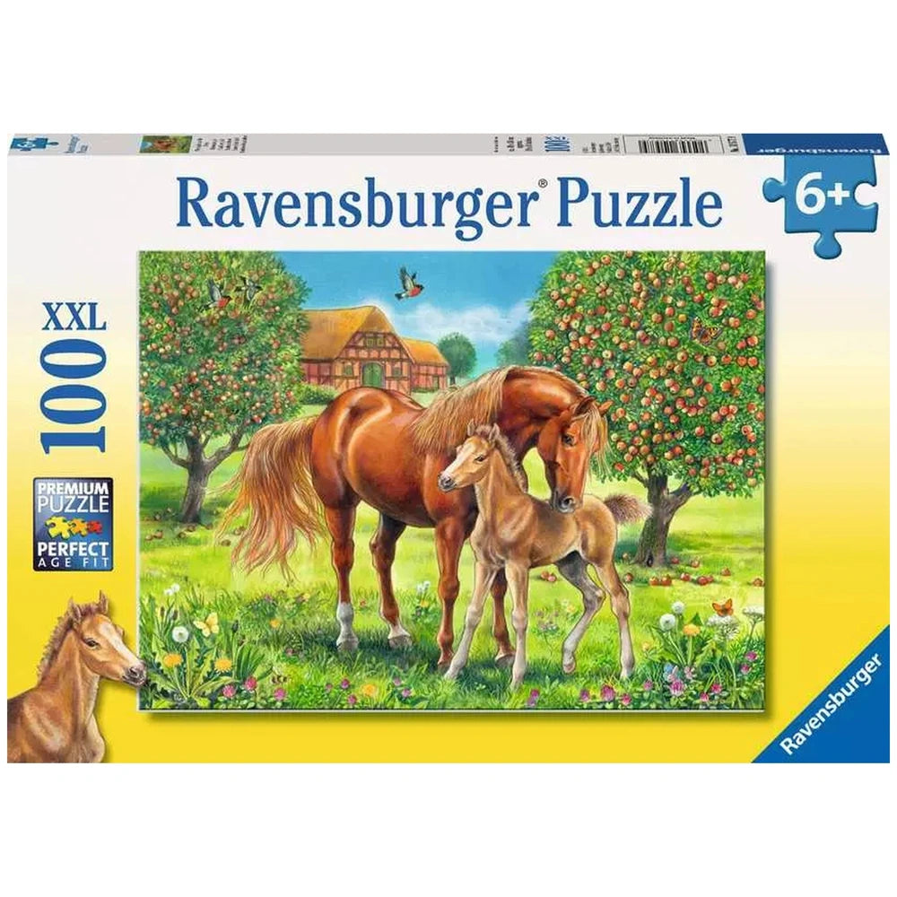 Ravensburger - Horse Happiness On The Meadow - 100 Pieces - Puzzles