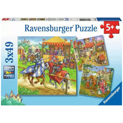 Ravensburger - Knights Tournament In The Middle Ages - 3x49 Pieces - Puzzles