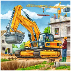 Ravensburger - Large Construction Vehicles - 3x49 Pieces - Puzzles