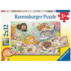 Ravensburger - Piccole Fate e Sirene - 2x12 Pezzi - Puzzle