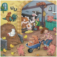 Ravensburger - Tanto da fare nella fattoria - 3x49 pezzi - Puzzle