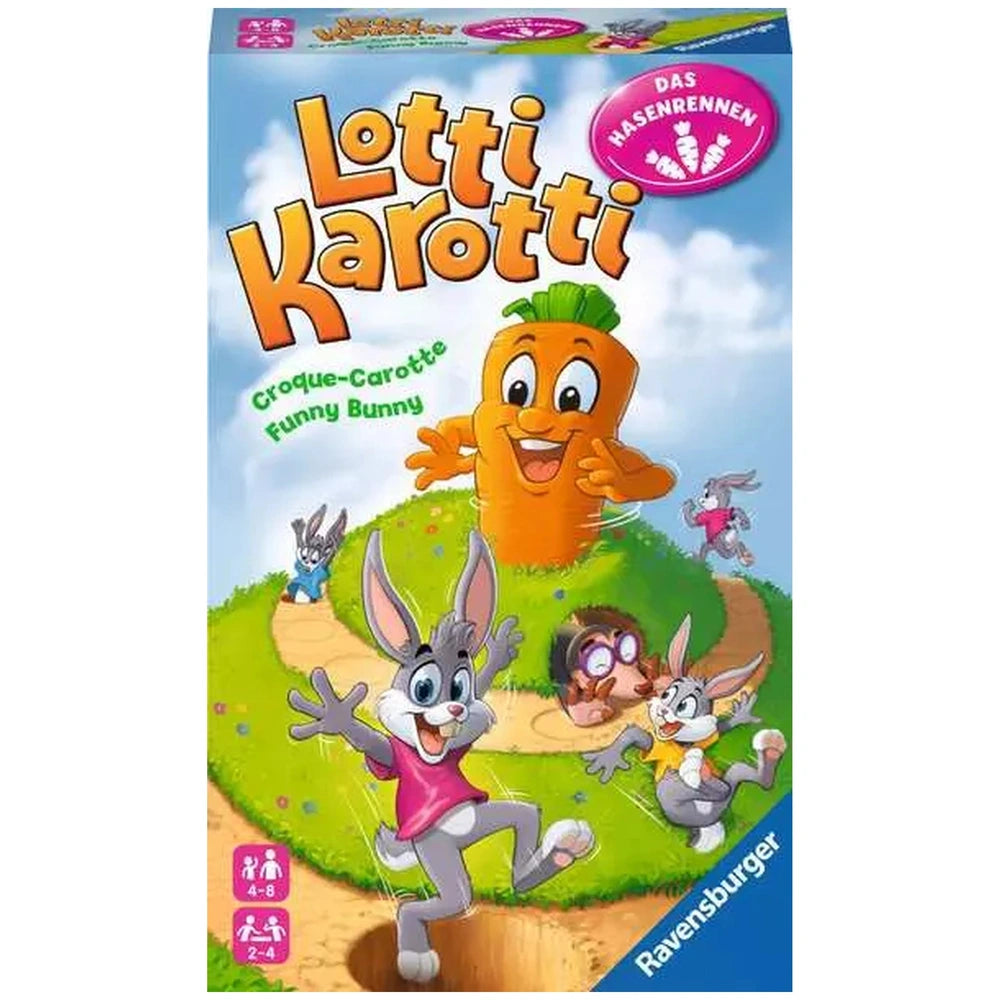 Ravensburger - Lotti Karotti, La corsa dei conigli - Gioco da tavolo - Istruzioni multilingue