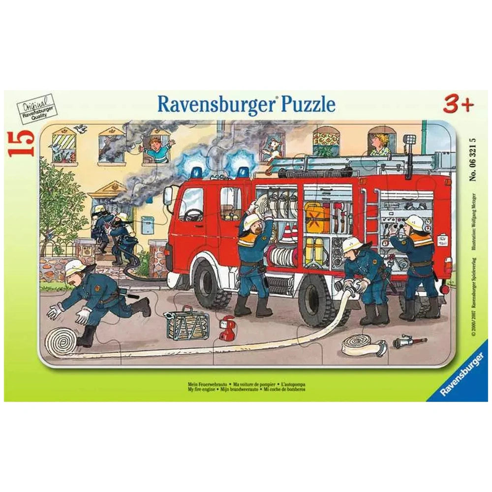 Ravensburger - Il mio camion dei pompieri - 15 pezzi - Puzzle