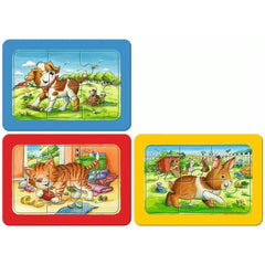Ravensburger - I miei primi puzzle - Amici animali - 3X6 pezzi - Puzzle