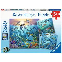 Ravensburger - Fauna Marina - 3x49 Pezzi - Puzzle