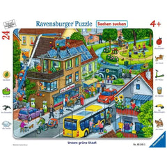 Ravensburger - La nostra città verde - 24 pezzi - Puzzle educativi
