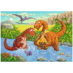 Ravensburger - Giocando con i Dinosauri - 2x24 Pezzi - Puzzle