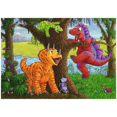 Ravensburger - Giocando con i Dinosauri - 2x24 Pezzi - Puzzle