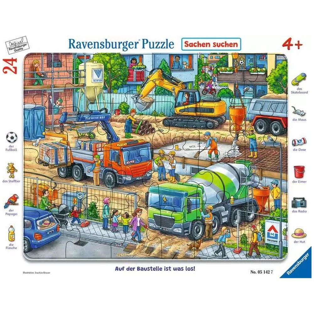 Ravensburger - Theres Something Going On At The Construction Site - 24 Pieces - Puzzles