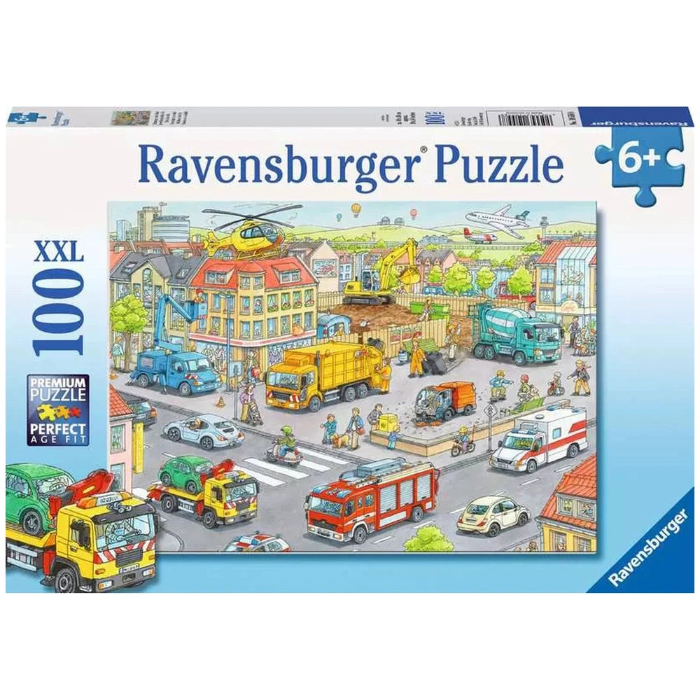 Ravensburger - Veicoli in città - 100 pezzi - Puzzle