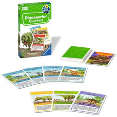 Ravensburger - Wieso? Weshalb? Warum? Dinosaurier Quartett - Gioco da Tavolo - Edizione Tedesca