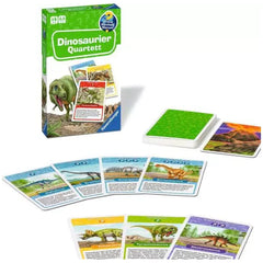 Ravensburger - Wieso? Weshalb? Warum? Dinosaurier Quartett - Gioco da Tavolo - Edizione Tedesca