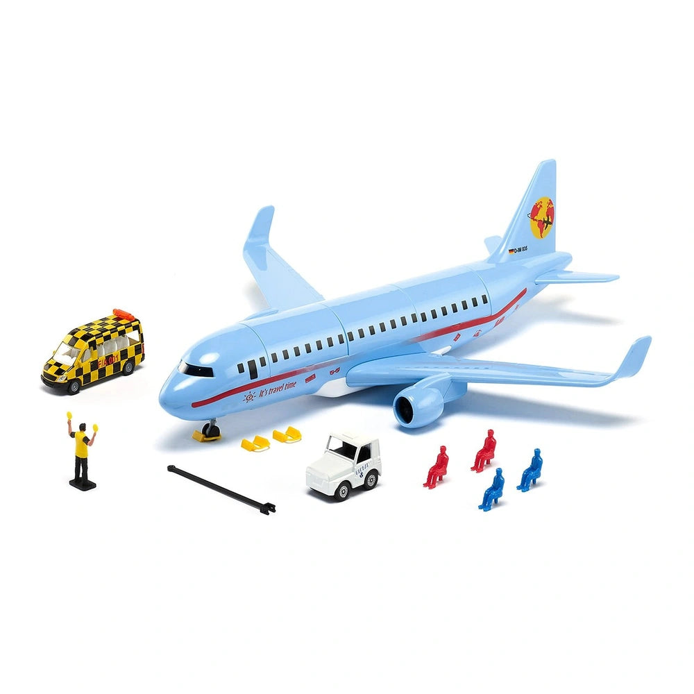 Siku - Aeromobili commerciali con accessori - Set di gioco per bambini
