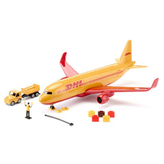 Siku - Aerei cargo DHL con accessori - Set di gioco per bambini