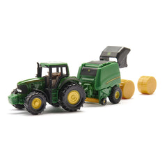 Siku - John Deere tractor with round baler - Play Vehicles