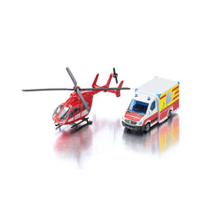 Siku - Ambulanza e elicottero Mercedes-Benz - Veicoli da gioco