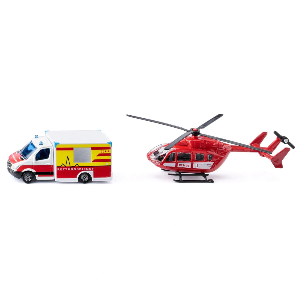 Siku - Ambulanza e elicottero Mercedes-Benz - Veicoli da gioco