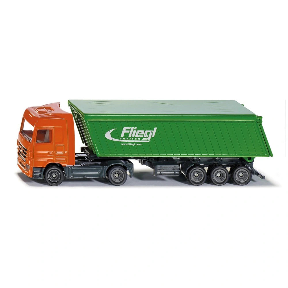 Siku - Camion Mercedes-Benz con rimorchio ribaltabile Fliegl - Veicoli da gioco