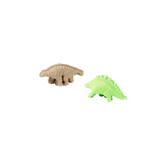 Simba Art & Fun Dinosaur Sand Set features two colorful dinosaur figurines in beige and green against a white background.