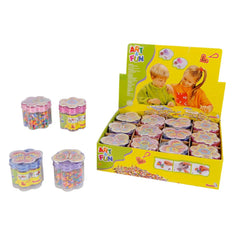 Simba - Perline da stirare Art & Fun in una latta a forma di fiore - Arte e Fai da Te