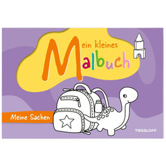 TESSLOFF's colorful illustration features a smiling child with a backpack next to a large stylized "M" in a playful scene.