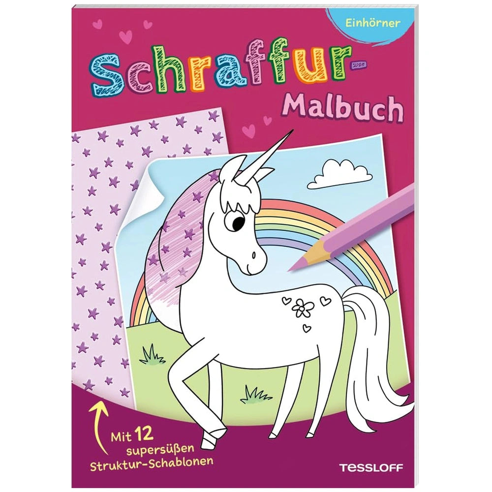 TESSLOFF - Unicorn Coloring Book - Arts & Crafts - German Edition