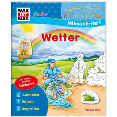 TESSLOFF - WAS IST WAS Junior Libro delle Attività sul Meteo - Giocattoli Educativi - Edizione Tedesca
