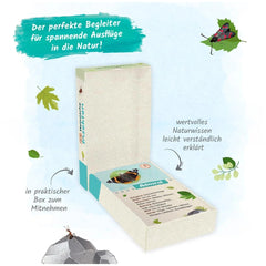 TROTSCH - 55 Learning Cards for Native Insects in a light blue box with an open flap revealing a booklet and a small insect.