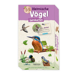 TROTSCH Learning Cards Native Birds packaging features a purple and white design with bird images and bold text.