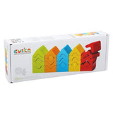 CUBIKA - Wooden towers - Set of colored towers