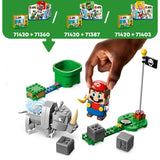 LEGO 71420 Super Mario Rambi the Rhino Expansion Set, Buildable Animal Toy Figure, Small Gift to Combine with a Starter Course Game