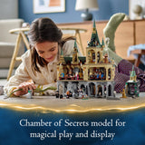 LEGO 76389 Harry Potter Hogwarts Chamber of Secrets Modular Castle Toy with The Great Hall, 20th Anniversary Set with Collectible Golden Minifigure